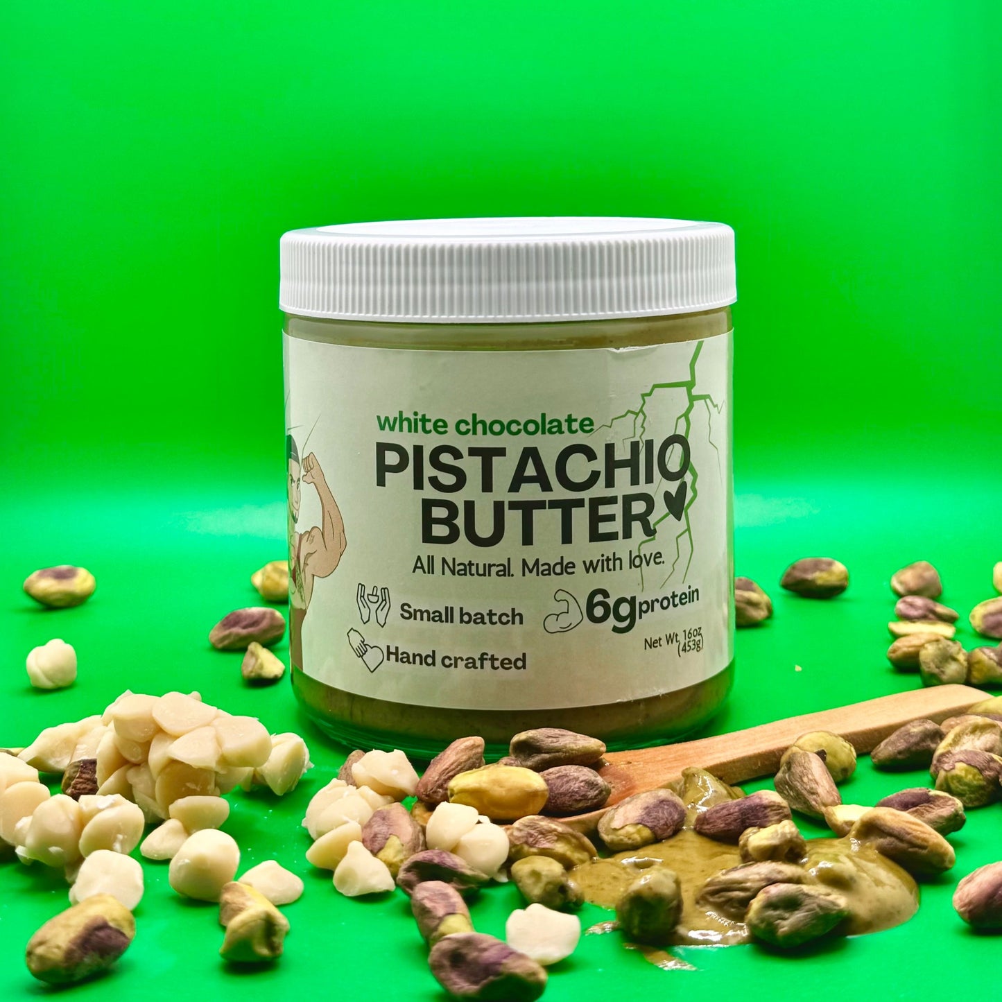 White Chocolate Pistachio Butter